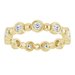 Bezel-Set Beaded Eternity Band