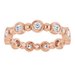 Bezel-Set Beaded Eternity Band