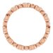 Bezel-Set Beaded Eternity Band