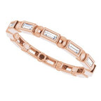 Bezel-Set Beaded Eternity Band