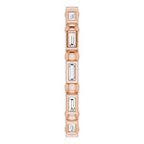 Bezel-Set Beaded Eternity Band