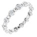 Bezel-Set Beaded Eternity Band
