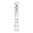 Bezel-Set Beaded Eternity Band