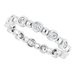 Bezel-Set Beaded Eternity Band