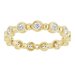 Bezel-Set Beaded Eternity Band