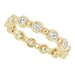 Bezel-Set Beaded Eternity Band