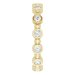 Bezel-Set Beaded Eternity Band