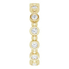 Bezel-Set Beaded Eternity Band