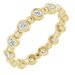 Bezel-Set Beaded Eternity Band