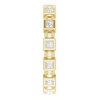 Bezel-Set Beaded Eternity Band