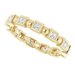 Bezel-Set Beaded Eternity Band