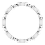 Bezel-Set Beaded Eternity Band