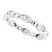 Bezel-Set Beaded Eternity Band