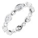 Bezel-Set Beaded Eternity Band