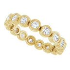 Bezel-Set Eternity Band
