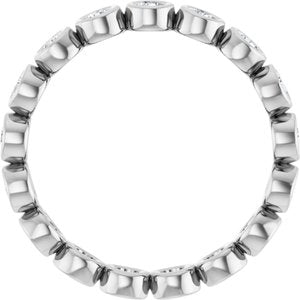Bezel-Set Eternity Band