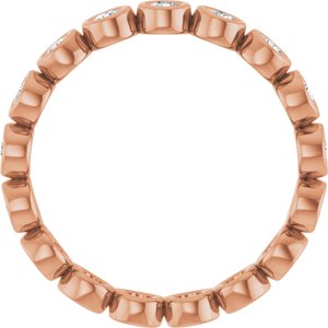 Bezel-Set Eternity Band