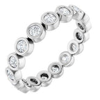 Bezel-Set Eternity Band