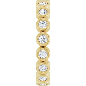 Bezel-Set Eternity Band