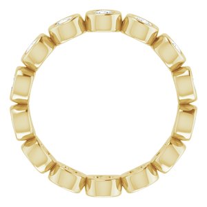 Bezel-Set Eternity Band