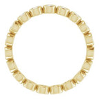 Bezel-Set Eternity Band
