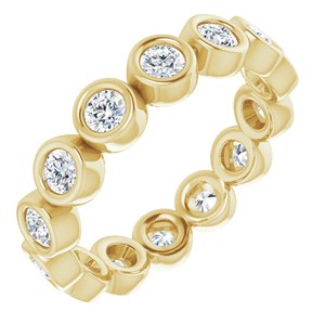 Bezel-Set Eternity Band