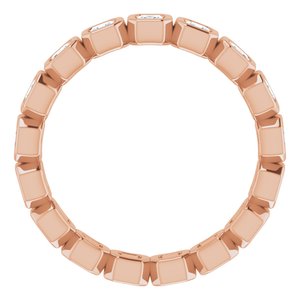 Bezel-Set Eternity Band