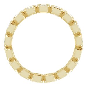 Bezel-Set Eternity Band