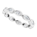 Bezel-Set Eternity Band