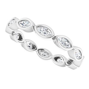 Bezel-Set Eternity Band
