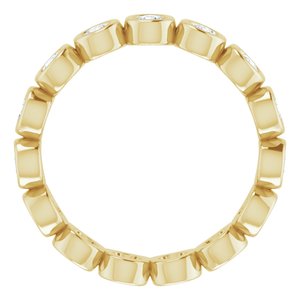Bezel-Set Eternity Band