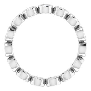 Bezel-Set Eternity Band
