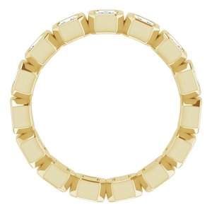Bezel-Set Eternity Band