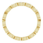 Bezel-Set Eternity Band