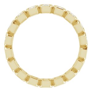 Bezel-Set Eternity Band