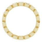 Bezel-Set Eternity Band