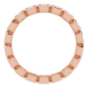Bezel-Set Eternity Band