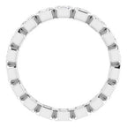 Bezel-Set Eternity Band