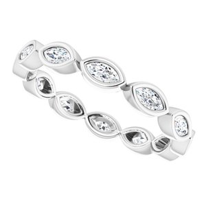 Bezel-Set Eternity Band