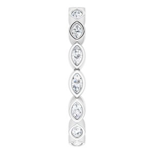 Bezel-Set Eternity Band