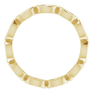 Bezel-Set Eternity Band