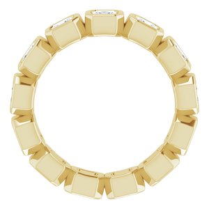 Bezel-Set Eternity Band