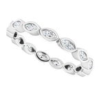 Bezel-Set Eternity Band