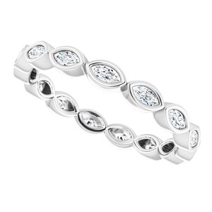 Bezel-Set Eternity Band
