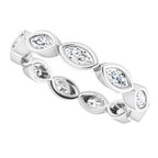 Bezel-Set Eternity Band