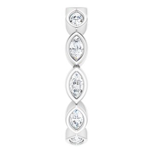 Bezel-Set Eternity Band