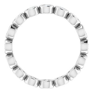 Bezel-Set Eternity Band