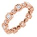 Accented Bezel-Set Eternity Band