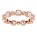 Accented Bezel-Set Eternity Band