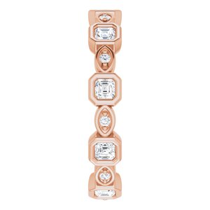 Accented Bezel-Set Eternity Band